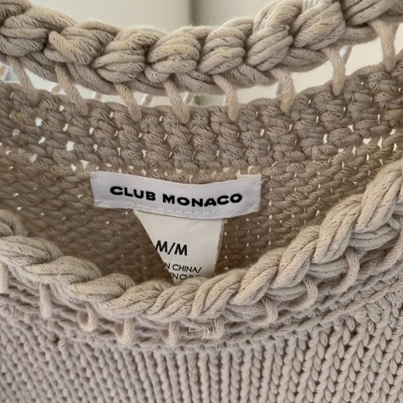 Club Monaco Braided Sleeveless Sweater - Picture 2 of 4